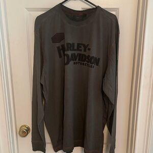 Harley-Davidson Men's Dark Gray Long Sleeve Tee